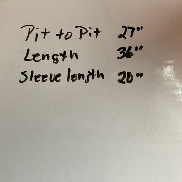 Susan Graver Sheer Open Front Black & Beige Kimono Plus 2X - Picture 5 of 5